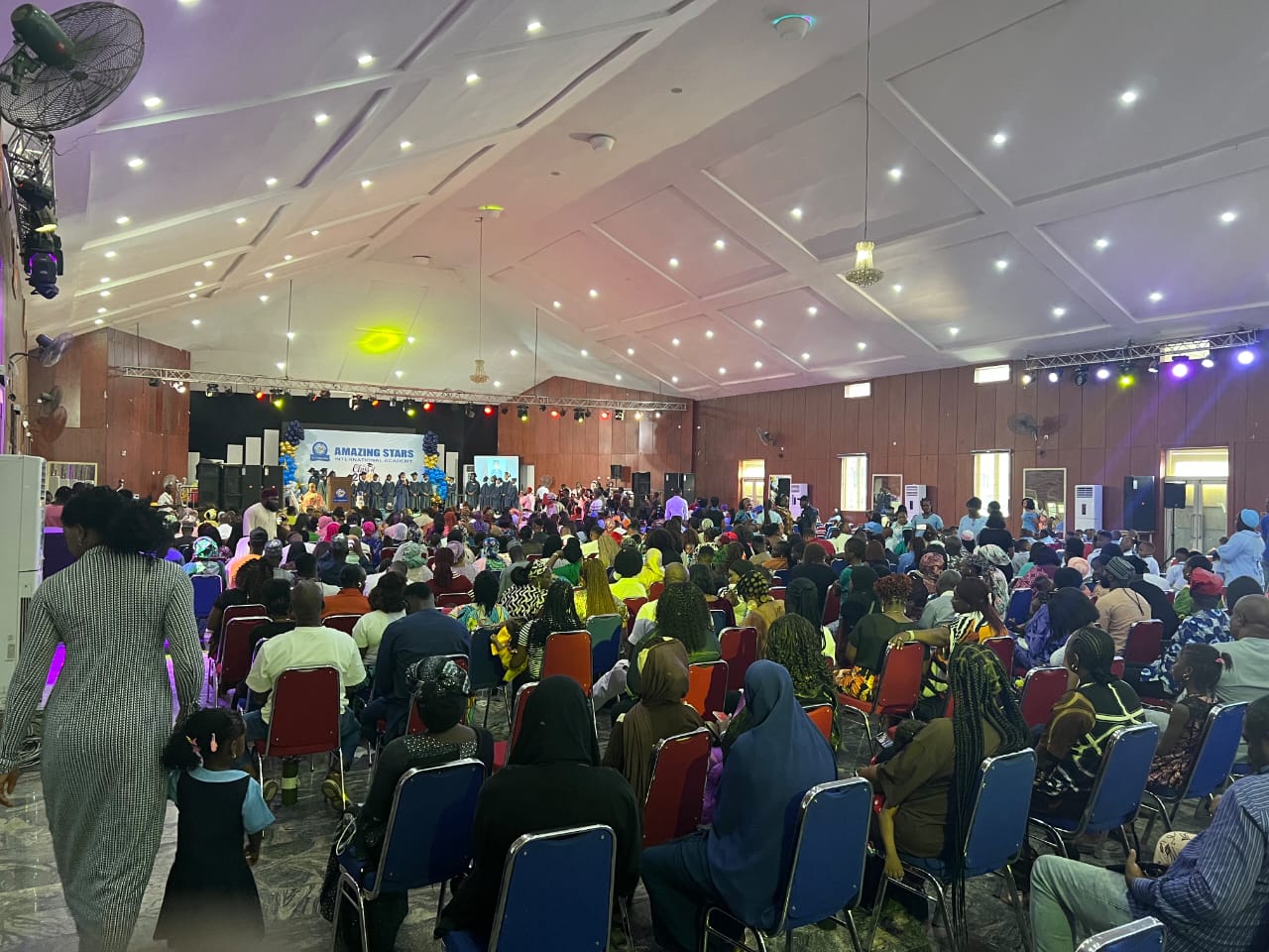 Packed hall during a Foundation school eye health awareness event